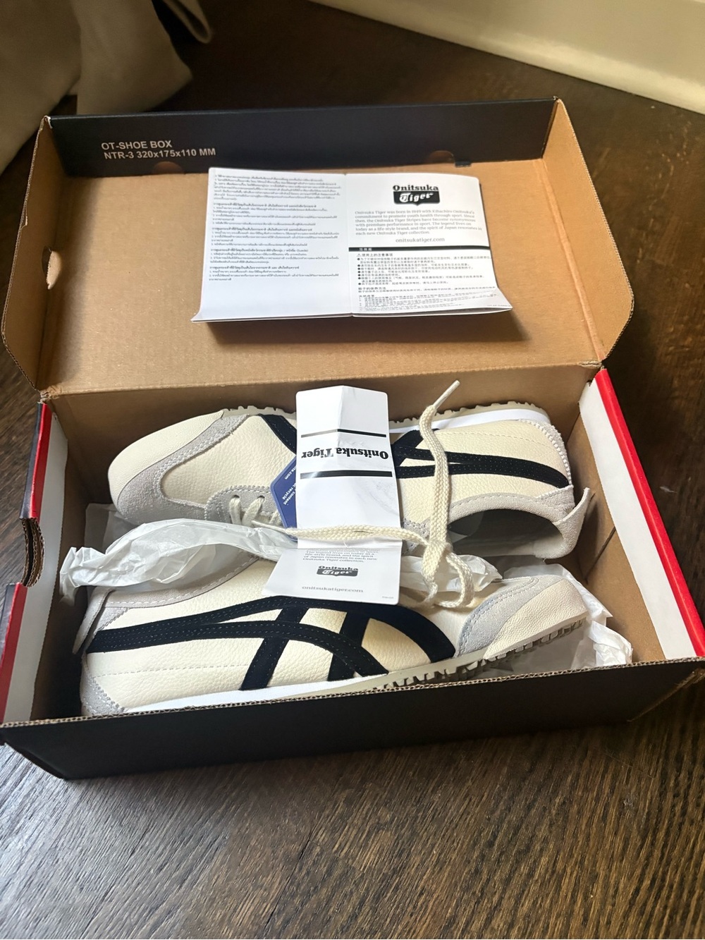 Onitsuka Tiger by Asics Mexico 66 Sneakers in Cream and Black